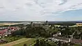 Luftbild der Burg Münzenberg (2020)