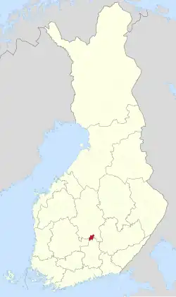 Lage von Luhanka in Finnland