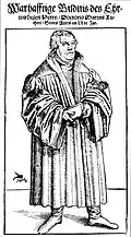 Luther-Holzschnitt der Cranach-Werkstatt (1546)