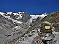 Die Quellen der Lys liegen am Lysgletscher im Bergmassiv der Monte Rosa