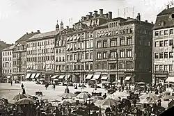 Westseite um 1885, noch ohne Bismarckhaus