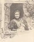 Mädchen im Fenster, Karlsruhe 1896