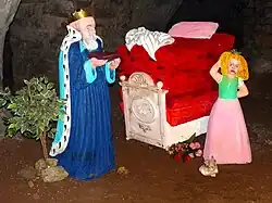 Die Prinzessin auf der Erbse in der Märchenhöhle Walldorf