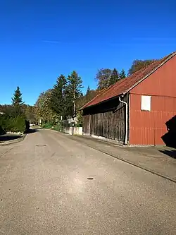 Möhntal (2022) am Zusammen­treffen von Lamm- und Kapell­straße