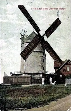 Ehemalige Windmühle, heute Gaststätte auf dem Lindener Berg