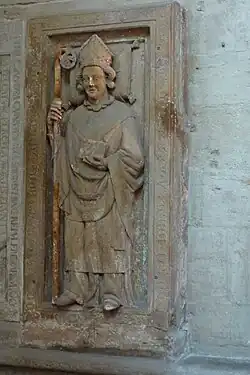 Grabstein des Christian von Mühlhausen (gest. 1295)