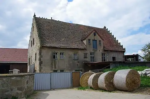 Ehem. Mühle in Ettleben (bezeichnet 1652)