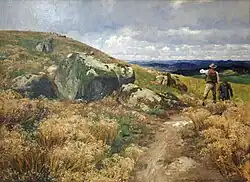 Georg Müller-Breslau: Riesengebirgslandschaft mit Fernblick (1884)