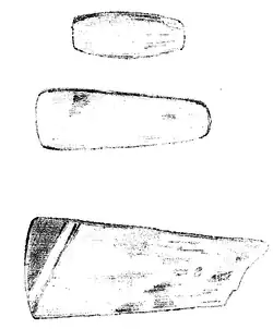Steinwerkzeuge aus Grab 6 nach Müller