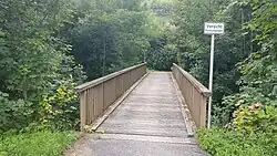 Radwegbrücke über den Brehmbach