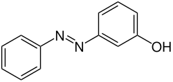 Strukturformel von (E)-m-Hydroxyazobenzol