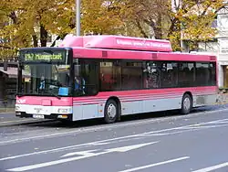 Erdgasbus der OVF in Bad Kissingen