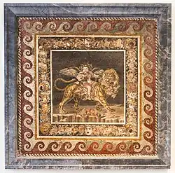 Junger Dionysos auf einem Tiger