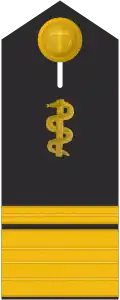 Schulterklappe für Marineuniformträger (Humanmediziner).