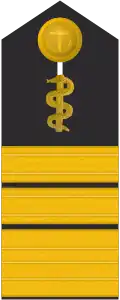 Schulterklappe für Marineuniformträger (Humanmediziner).