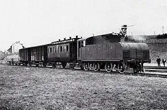 Lok Nr. 1 auf dem Anschlussgleis der MFO in Seebach