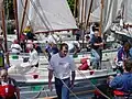 Marinekutterregatta zur Kieler Woche 2003 Auftakeln der Kutter zur Regatta