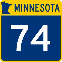 Straßenschild der Minnesota State Route 74