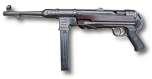 Maschinenpistole MP 40 mit vertikalem Magazingriff (1938)