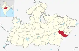 Lagekarte des Distrikts