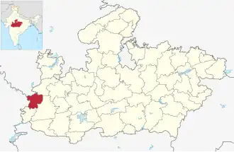 Lagekarte des Distrikts