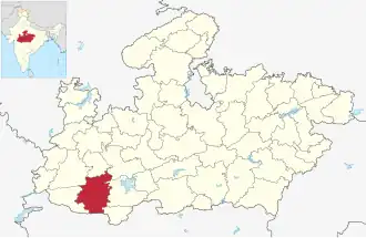 Lagekarte des Distrikts