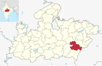 Lagekarte des Distrikts