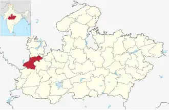 Lagekarte des Distrikts