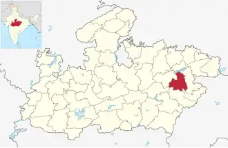 Lagekarte des Distrikts