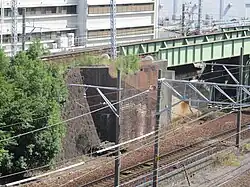 Überreste der alten Brücke der Tokoname-Linie