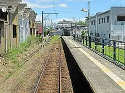 Streckenende mit Bahnsteig