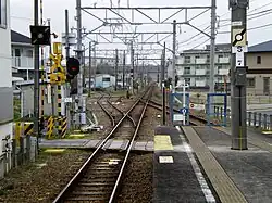 Überrest der Abzweigung der ehemaligen Koromo-Linie