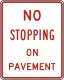 Zeichen R8-5 Kein Halten auf dem Gehweg