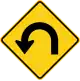 Zeichen W1-11L 180°-Kurve (links)