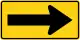 Zeichen W1-6R Pfeil (rechts)