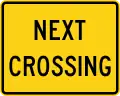 Zeichen W10-14P Nächster Bahnübergang (Zusatzschild für W10-5)