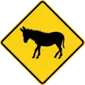 Zeichen W11-19 Esel
