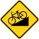 Zeichen W7-5 Bergwarnung für Fahrräder