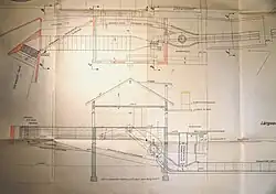 Planzeichnung Turbineneneinbau 1947