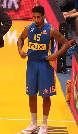 Landesberg 2015 im Trikot von Maccabi Tel Aviv