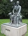 Statue von Rutger Macklean im Schlosspark von Svaneholm.