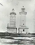 Macquarie Lighthouse, Watsons Bay (Greenway lighthouse at left)