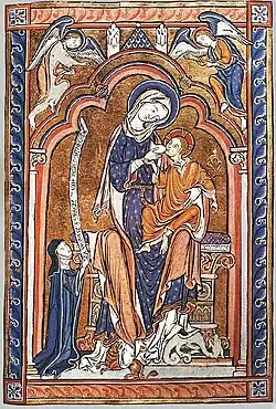 Maria lactans, 13. Jh.