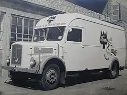 Kastenwagen vom Typ S&nbsp;3500 auf einer Aufnahme von 1952