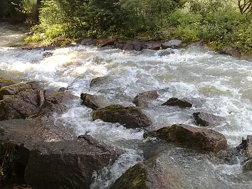 Der Magdenerbach zwischen Magden und Rheinfelden