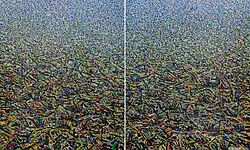 Bild 3b: Sommerliche Landschaft, 2001