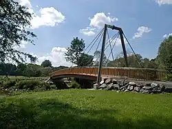 Die Mainbrücke über dem Zusammenfluss