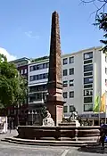 Neuer Brunnen mit Obelisk (1724 bis 1726) von Johannes Weydt, Standort: Neubrunnenplatz, Bleichenviertel