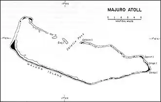 Karte des Majuro-Atolls