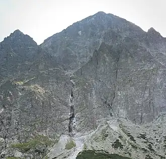 Die Nordwand des Malý Kežmarský štít